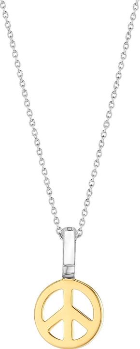 Ti Sento Milano Chaîne et pendentif Peace plaqué or 6803SY (Argent 925, 45 cm)