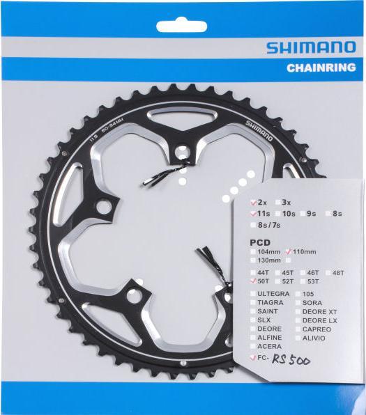 Actual product image Shimano FC-RS500 chainring 11-speed (50)