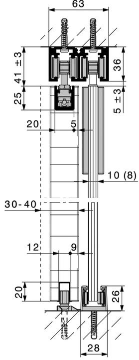 Actual product image HAWA Sliding door fittings -Ordena
