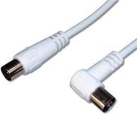 Image du produit PremiumCord Câble de raccordement d'antenne TV 2m, connecteur 90° (coaxial, M/F, 75 Ohm) (Câble d'antenne)