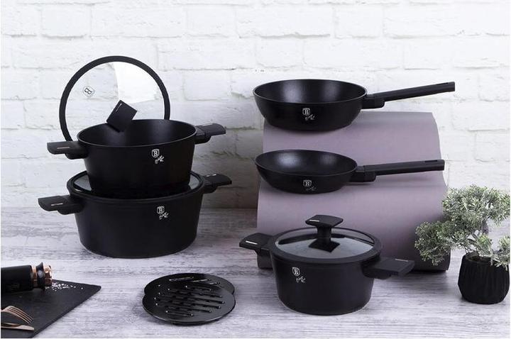 Produktbild BerlingerHaus Haus 10-teiliges Kochgeschirr Set Matte Black Collection (Kochtopf, Aluminium)