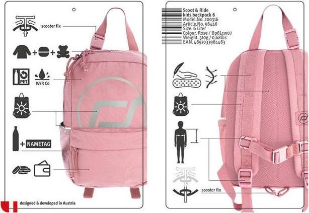 Image du produit Scoot and Ride Sac à dos Scoot&Ride (9 litres) (9 l)
