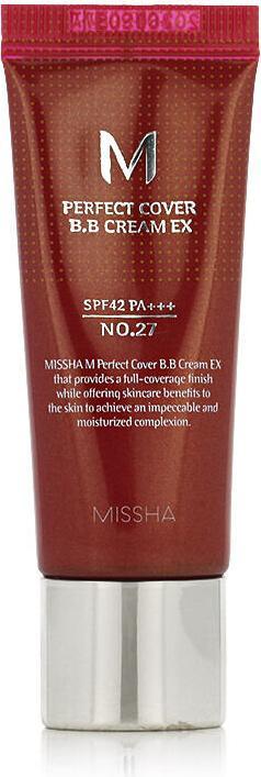 Actual product image Missha M Perfect Cover Bb Cream Spf42/Pa+++ Multifunctional Bb Cream No.27 20Ml
