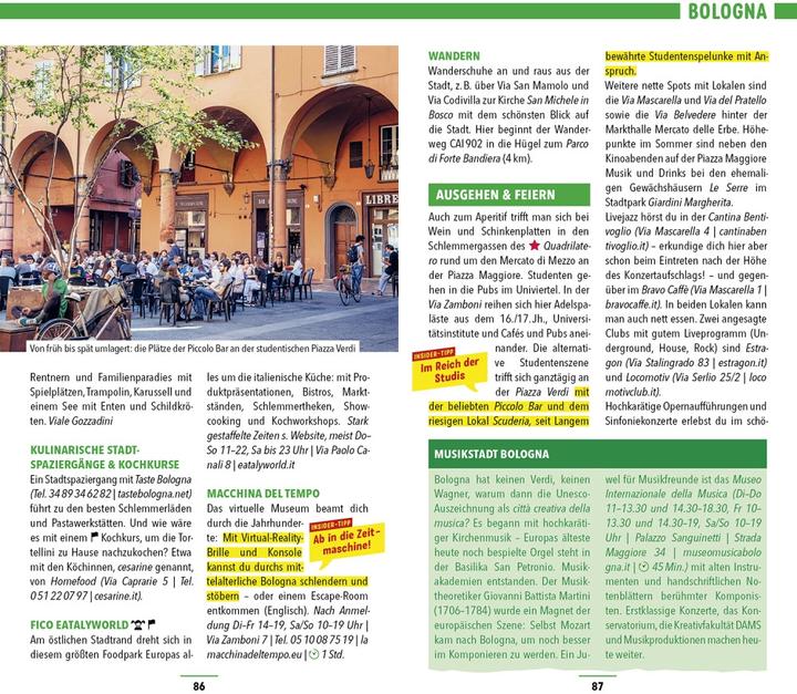 Produktbild Reiseführer Emilia-Romagna, Bologna, Parma, Ravenna (Deutsch, Sabine Oberpriller, Bettina Dürr, 2022)