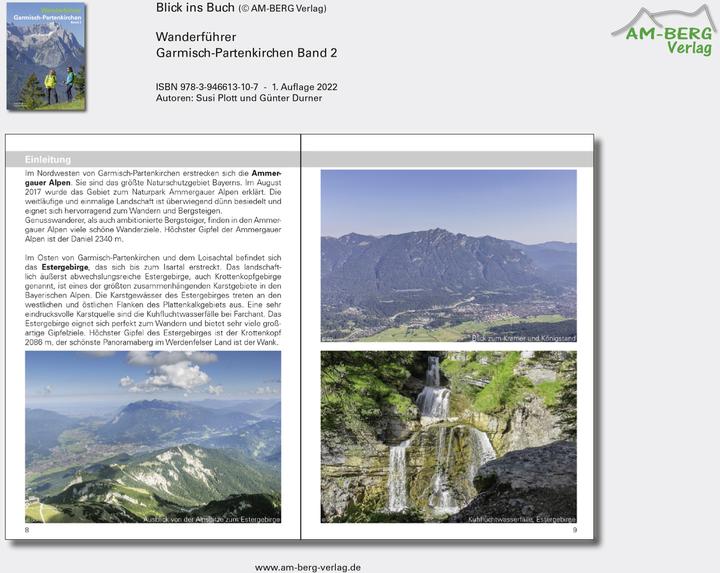 Actual product image Wanderführer Garmisch-Partenkirchen Band 2 (German, Lady Plott, Günter Durner, 2021)