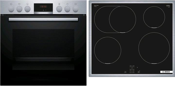 Produktbild Bosch Hausgeräte Built-in cooker set, HEA513BS4 + NIF645CB5E, Built-in cooker, Induction hob, HND415LS62