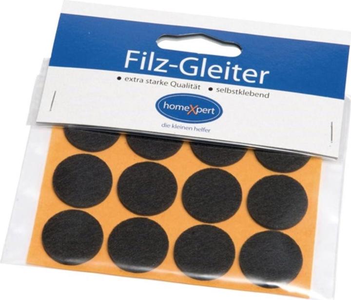 Hansi-Siebert Viltglijders Ø22mm pak van 12 (Vilten glijders, 12 Stuk)