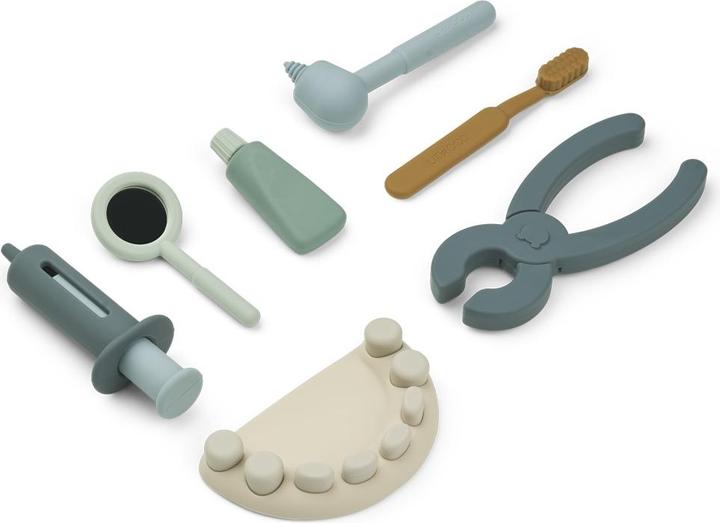 Liewood Zahnarzt Spielset Frank % Silikon Blue Multi Mix