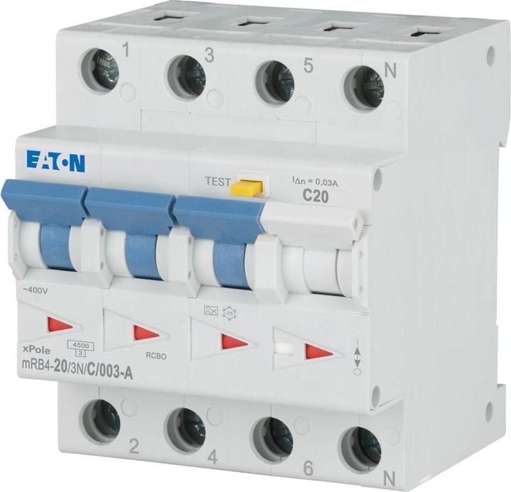 Eaton FI/LS combination, 20 A, 30 mA, LS- 120677