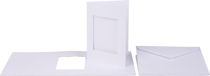 Image du produit VBS Cartes passe-partout "Rectangle", 10 pièces, DIN A6, Blanc (10 pcs)