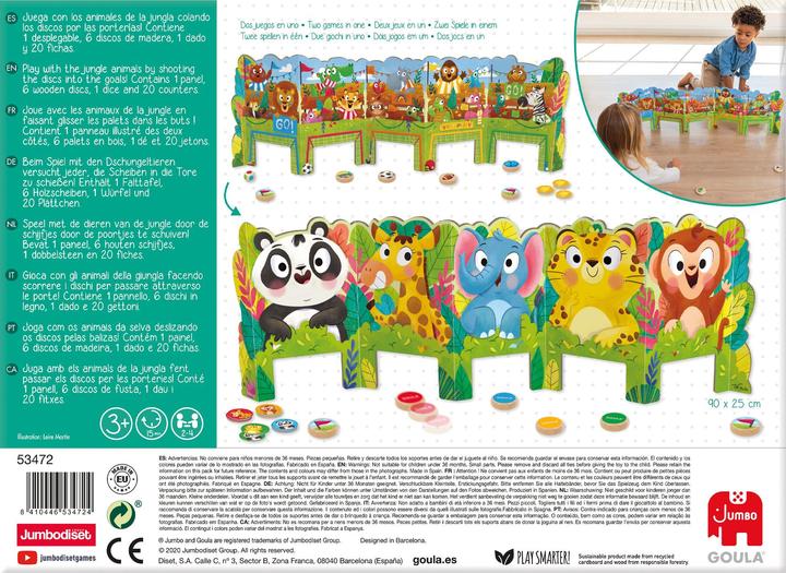 Actual product image Goula Jungle race, d/f/i from 3 years, 2-4 players, 2 games in 1 (German, French, Italian)
