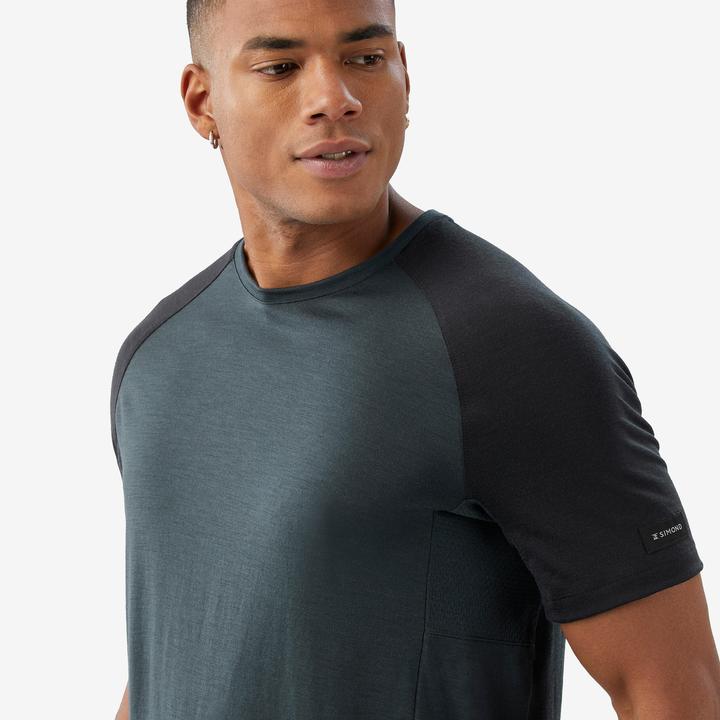 Actual product image Simond T-Shirt Herren Merinowolle - Merino Resist grau (S)