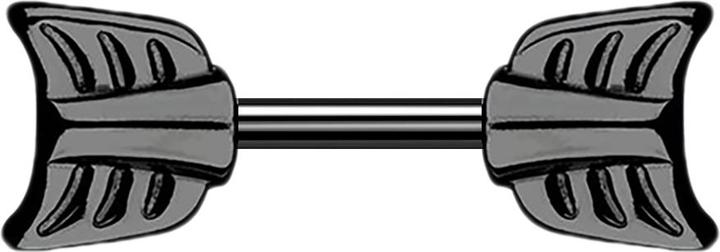 Produktbild Star Piercing Barbell schwarz mit Pfeil (Chirurgenstahl 316L, ohne Messing)