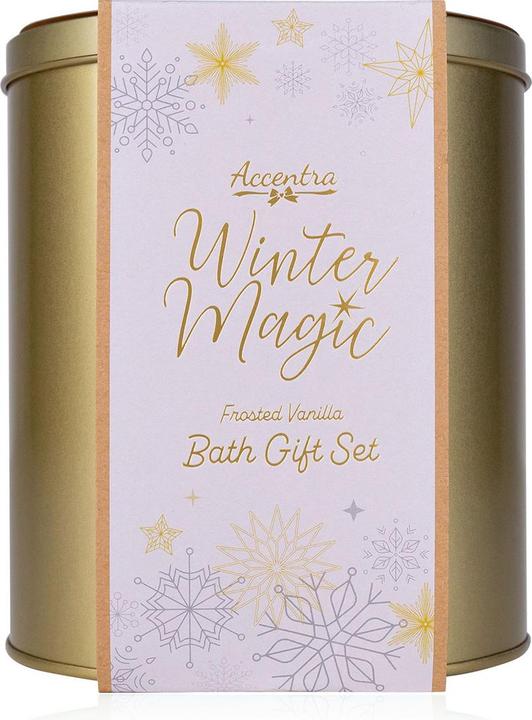 Accentra Geschenkset für Frauen WINTER MAGIC in goldener Metalldose