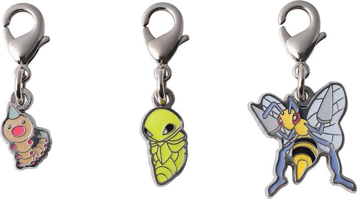 Pokémon Pokemon Center - Weedle, Kakuna, Beedrill Schlüsselanhänger - 3 Stück