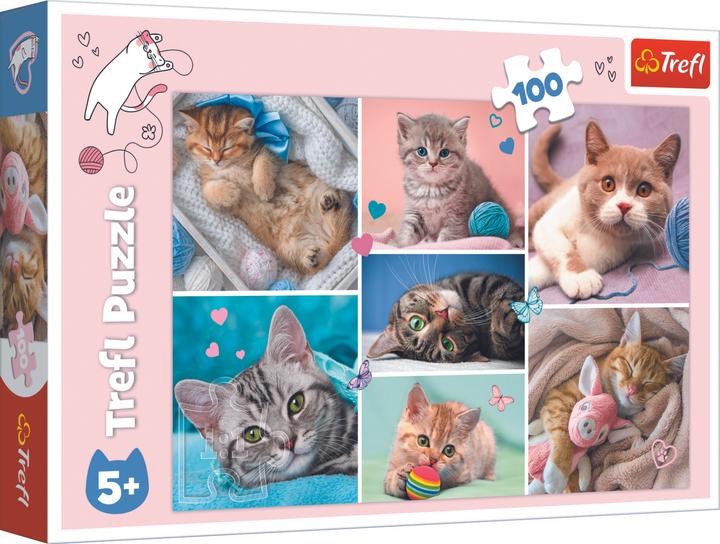 Produktbild Trefl Puzzle Katzenwelt (100 Teile)