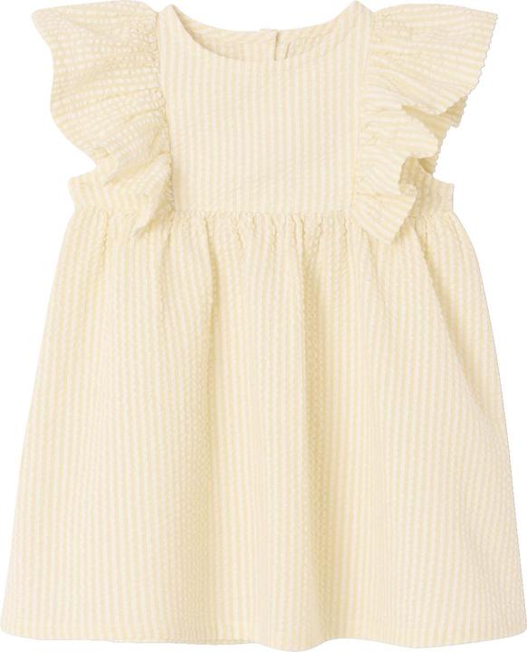 Vertbaudet Mädchen Baby Kleid aus Seersucker