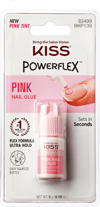 Immagine prodotto KISS Bacio PowerFlex colla per unghie rosa (Colla per unghie, Rosa)