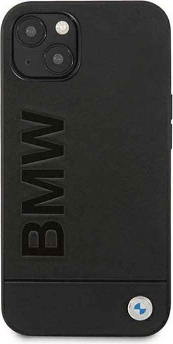 Image du produit BMW Étui BMHCP14MSLLBK iPhone 14 Plus 6,7" czarny/black Leather Stamp (Apple iPhone 14 Plus)