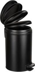 Image du produit Wenko Poubelle à pédale Leman Easy Close 12 litres noir mat (12 l)