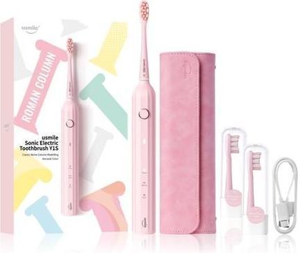 Produktbild Usmile Sonic toothbrush with a set of tips and case Y1S (pink) (Oszillierende Zahnbürste)