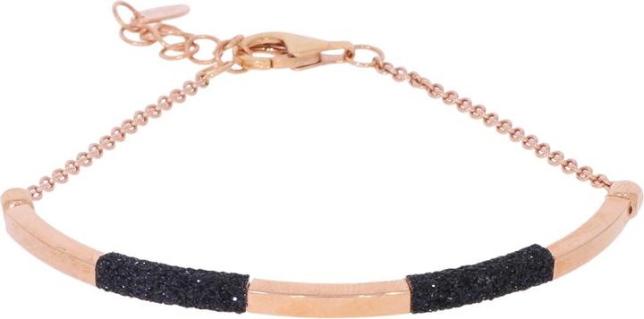 Pesavento Armband Shiny rosè Polvere schwarz WPLVD267 (18 cm, 925 Sterling Silber)