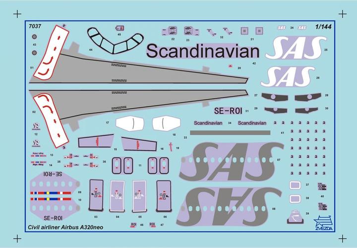 Image du produit Zvezda 1:144 Airbus A320 neo