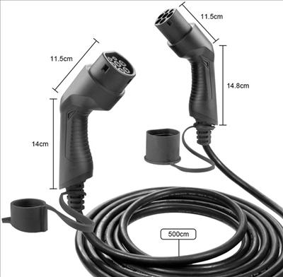 Produktbild EB Troller Ladekabel Elektroauto 5m 3L 11kW 16A (Typ 2, 11 kW, 16 A, 5 m)