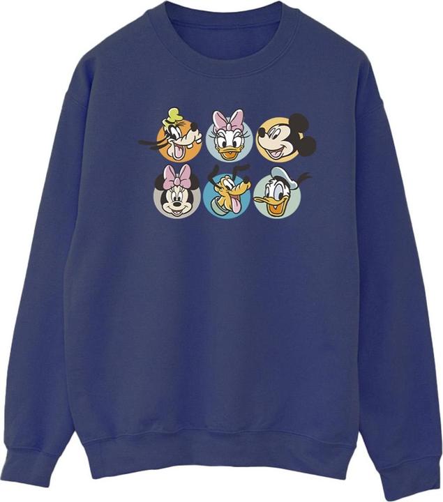 Disney Mickey Mouse And Friends Faces Sweatshirt (S)