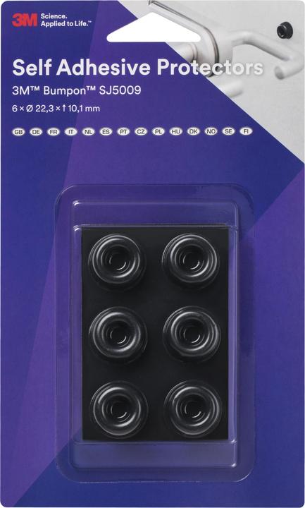 3M Toestelvoet zelfklevend (Vilten glijders, 6 Stuk)