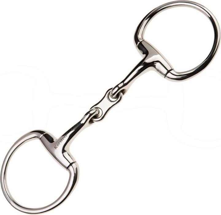 Immagine prodotto J.P. Korsteel Snaffle a testa d'ulivo con maglie francesi in acciaio inossidabile