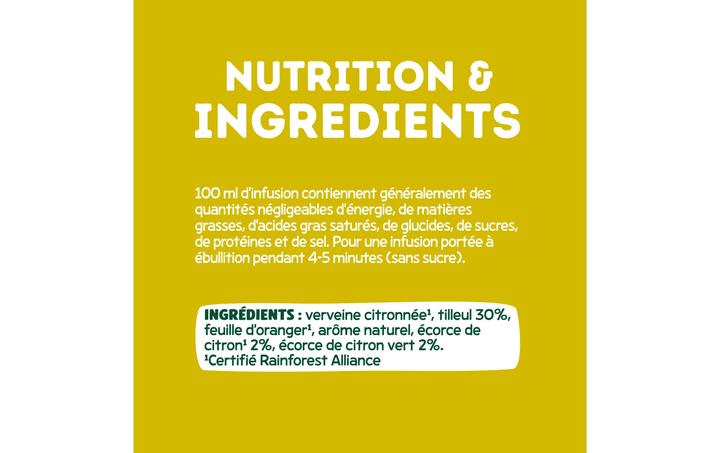 Label énergétique Elephant Infusion Tilleul Citron (28 g)