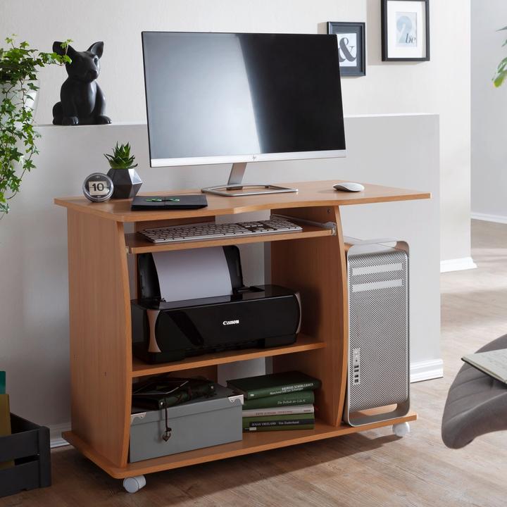 Produktbild FineBuy Schreibtisch Computertisch Holz furniert Buche