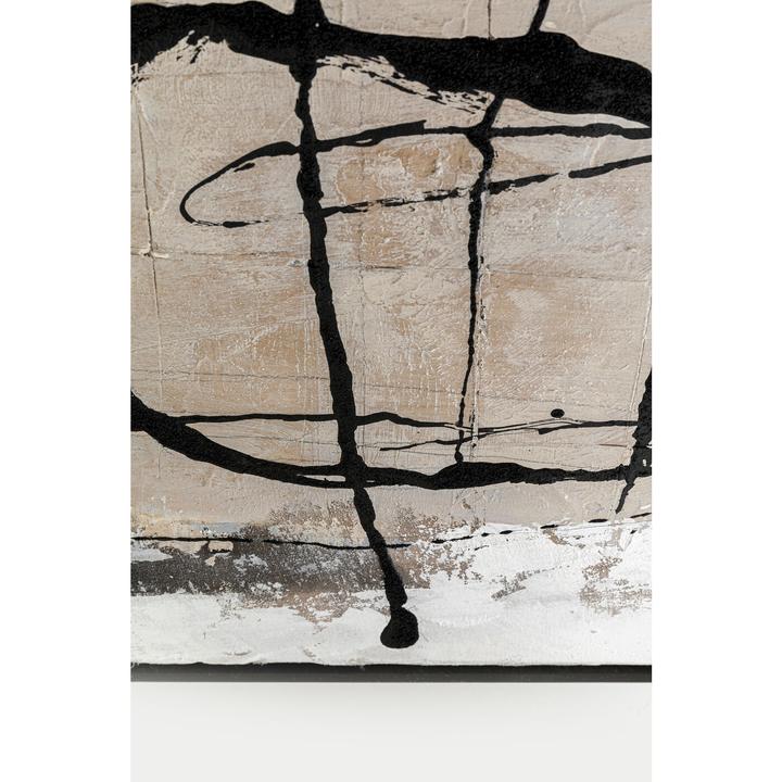 Image du produit Kare Design Tableau encadré Dust Gris 100x100cm (100 x 100 cm)