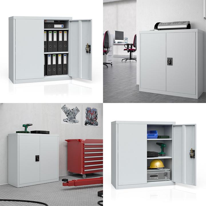 Produktbild Vicco Metallschrank (85 x 39 x 90 cm)