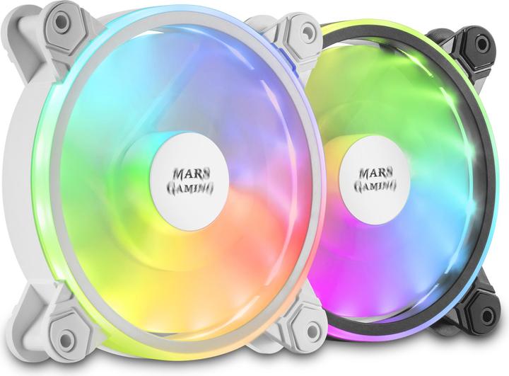 Actual product image Mars Gaming MFXW ARGB 12cm Computer Cooler (120 mm, 1 x)