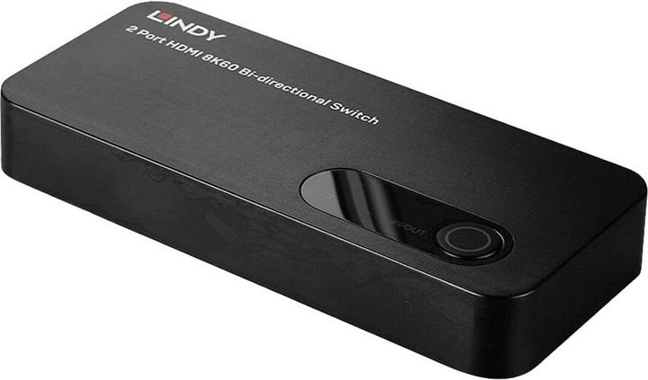 Actual product image Lindy 2 Port HDMI 8K60 Bidirectional Switch Switches between two 8K HDMI sources connected to a single