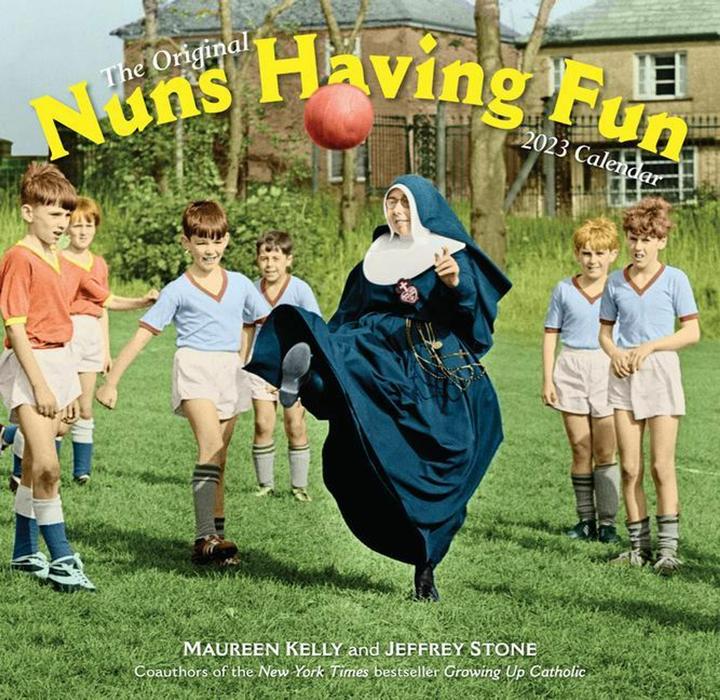 Actual product image Nuns Having Fun Wall Calendar 2023 (English)