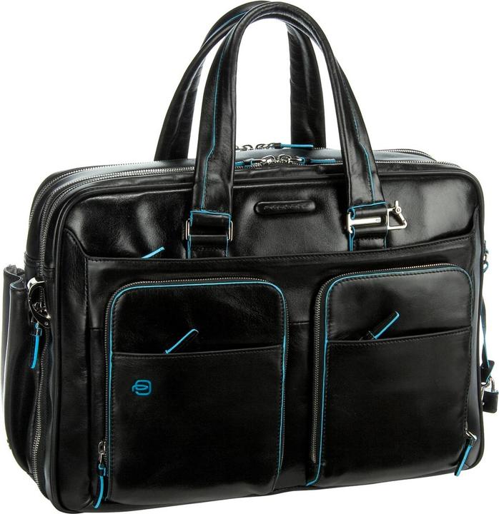 Piquadro Blue Square – erweiterbare Kurzgrifflaptoptasche mit iPad/iPad®Air-Fach