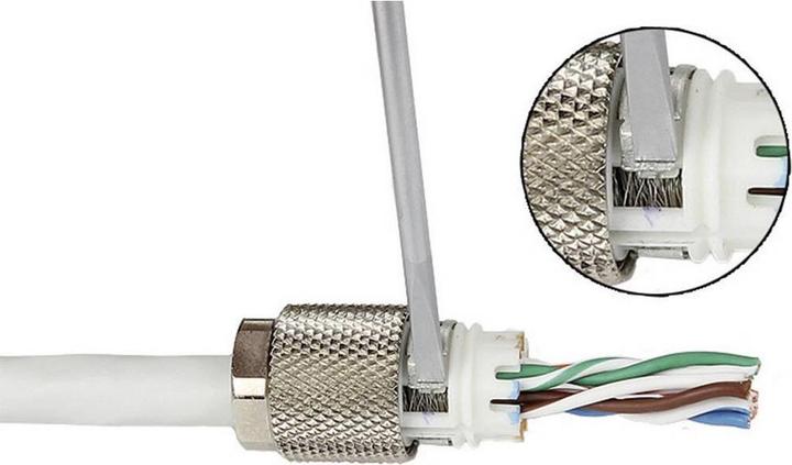 Actual product image Elbro MetzConnect Cable Connector,Cat.7 Raw CableA / Class FA For the connection, extension, reparatu...
