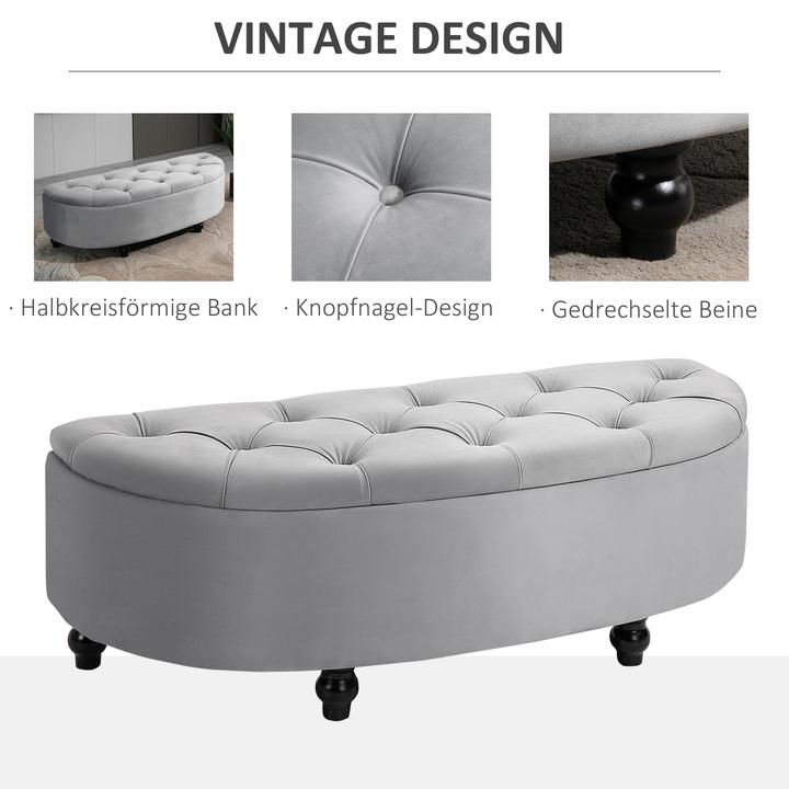 Actual product image Homcom Bench with storage space (120 cm)
