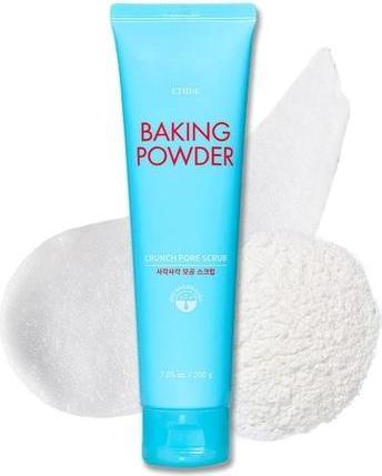 Actual product image Etude House New Baking Powder Crunch Pore Scrub 7fl.oz 200ml Deep Pore Skin Care Korean Exfoliate & (Exfoliation, 200 ml)
