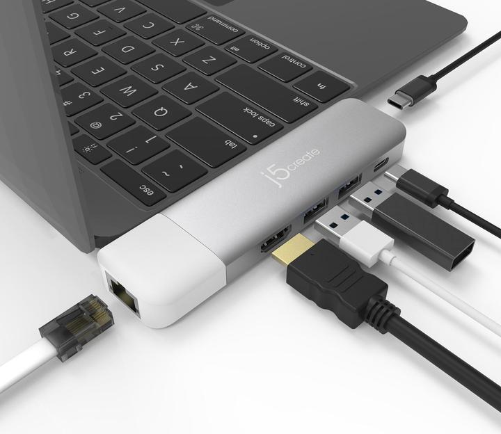 Actual product image j5Create Ultradrive Kit USB-C Multi (USB-C, 9 Ports)