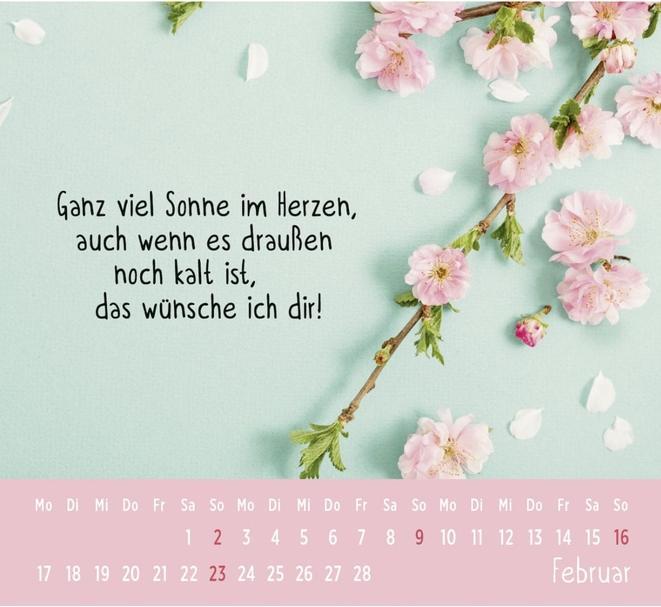 Produktbild Der kleine Herzenswunschkalender (12 x 12 cm, Weicher Einband, Deutsch)