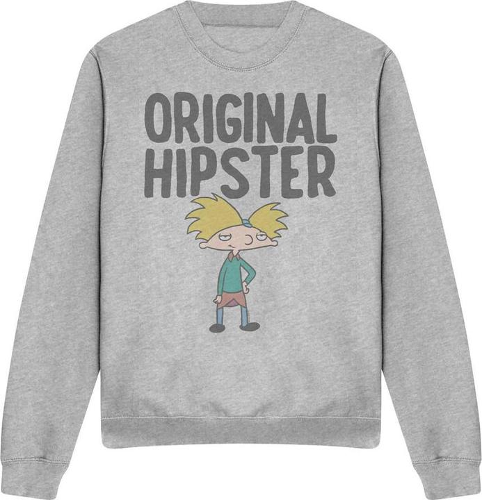 Actual product image Hey Arnold! Unisex Adult Original Hipster Sweatshirt (XXL)