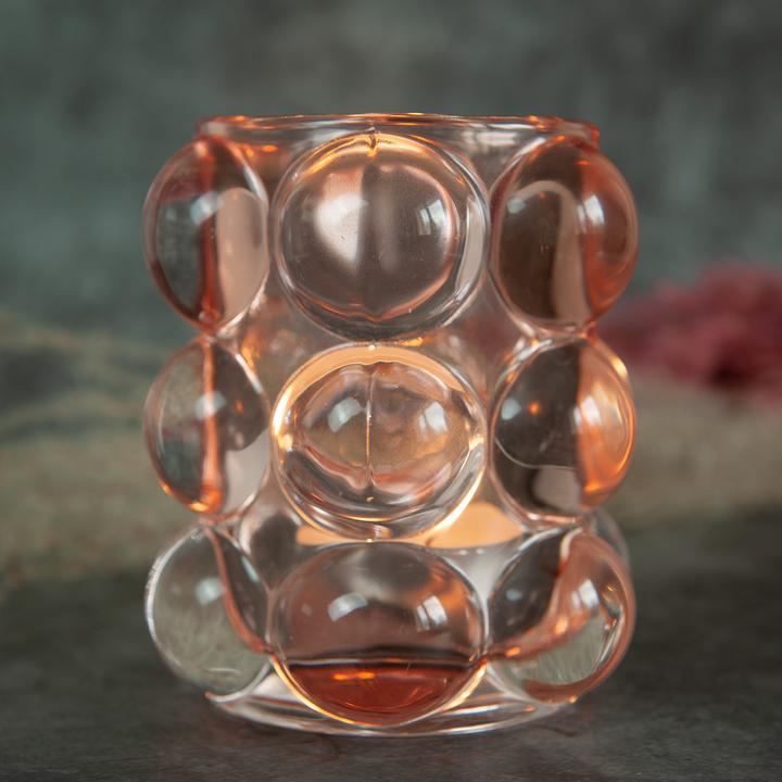 Produktbild Casativo Windlicht Glas grobes Reliefmuster
