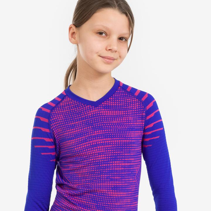 Immagine prodotto Kipsta Maglietta funzionale da calcio per bambini a maniche corte - Keepdry nero
