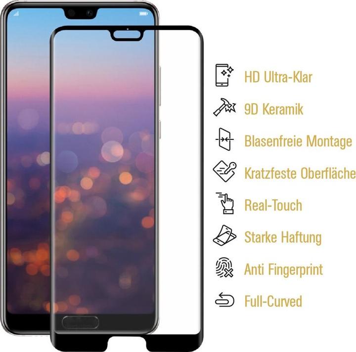 Produktbild Protectorking 3x Ceramic-Glass Full Cover HD Klar (3 Stück, Huawei P20 Pro)