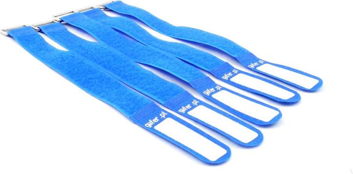 Immagine prodotto Gafer.pl Fascetta Velcro 25x260mm Confezione da 5 blu (Fascette in velcro, 5 pz.)