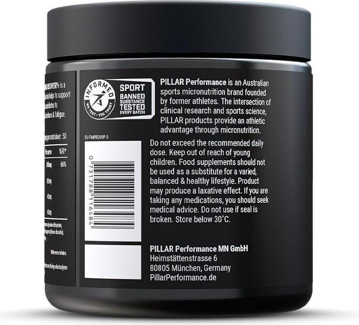 Produktbild Pillar Performance Pulver Triple Magnesium Ananas/Kokos 200 g (Ananas, Kokos, 20 Stk., 200 g)